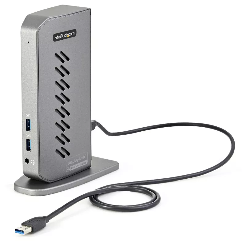 StarTech.com Dock USB-C USB-A - Docking station ibrida universale USB 3.0 per laptop USB-C o USB-A - Doppio monitor 4K 60Hz HDMI/DisplayPort - 6x USB-A, GbE - USB 3.1 Gen 1 - Windows/Mac
