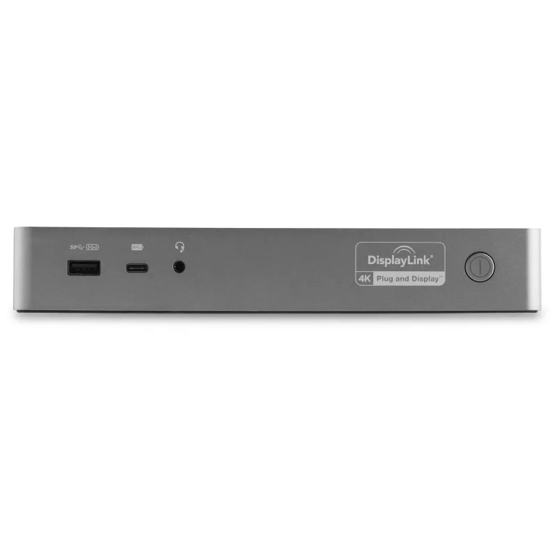 StarTech.com Docking station universale per laptop, dock ibrido USB-C e USB-A, doppio 4K DP e HDMI, 100W PD, Mac / Windows / Chrome OS, hub 4x USB 5Gbps, GbE