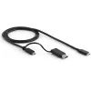 StarTech.com Docking station universale per laptop, dock ibrido USB-C e USB-A, doppio 4K DP e HDMI, 100W PD, Mac / Windows / Chrome OS, hub 4x USB 5Gbps, GbE