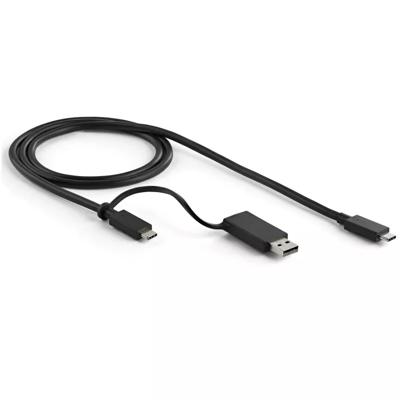 StarTech.com Docking station universale per laptop, dock ibrido USB-C e USB-A, doppio 4K DP e HDMI, 100W PD, Mac / Windows / Chrome OS, hub 4x USB 5Gbps, GbE