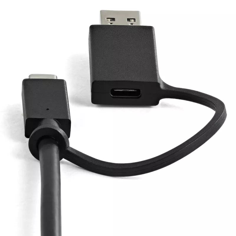 StarTech.com Docking station universale per laptop, dock ibrido USB-C e USB-A, doppio 4K DP e HDMI, 100W PD, Mac / Windows / Chrome OS, hub 4x USB 5Gbps, GbE