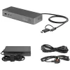 StarTech.com Docking station universale per laptop, dock ibrido USB-C e USB-A, doppio 4K DP e HDMI, 100W PD, Mac / Windows / Chrome OS, hub 4x USB 5Gbps, GbE