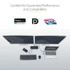 StarTech.com Docking station universale per laptop, dock ibrido USB-C e USB-A, doppio 4K DP e HDMI, 100W PD, Mac / Windows / Chrome OS, hub 4x USB 5Gbps, GbE