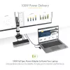 StarTech.com Docking station universale per laptop, dock ibrido USB-C e USB-A, doppio 4K DP e HDMI, 100W PD, Mac / Windows / Chrome OS, hub 4x USB 5Gbps, GbE