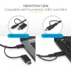 StarTech.com Docking station universale per laptop, dock ibrido USB-C e USB-A, doppio 4K DP e HDMI, 100W PD, Mac / Windows / Chrome OS, hub 4x USB 5Gbps, GbE