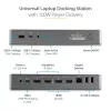 StarTech.com Docking station universale per laptop, dock ibrido USB-C e USB-A, doppio 4K DP e HDMI, 100W PD, Mac / Windows / Chrome OS, hub 4x USB 5Gbps, GbE
