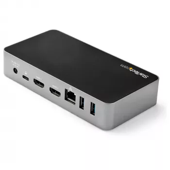 StarTech.com Dock USB-C - Docking station per laptop doppio monitor 1080p HDMI - 65W Power Delivery - 1x USB-C, 3x USB-A, Ethernet - Doppio display video USB 3.1 Gen 1 Type-C Dock - Mac e Windows