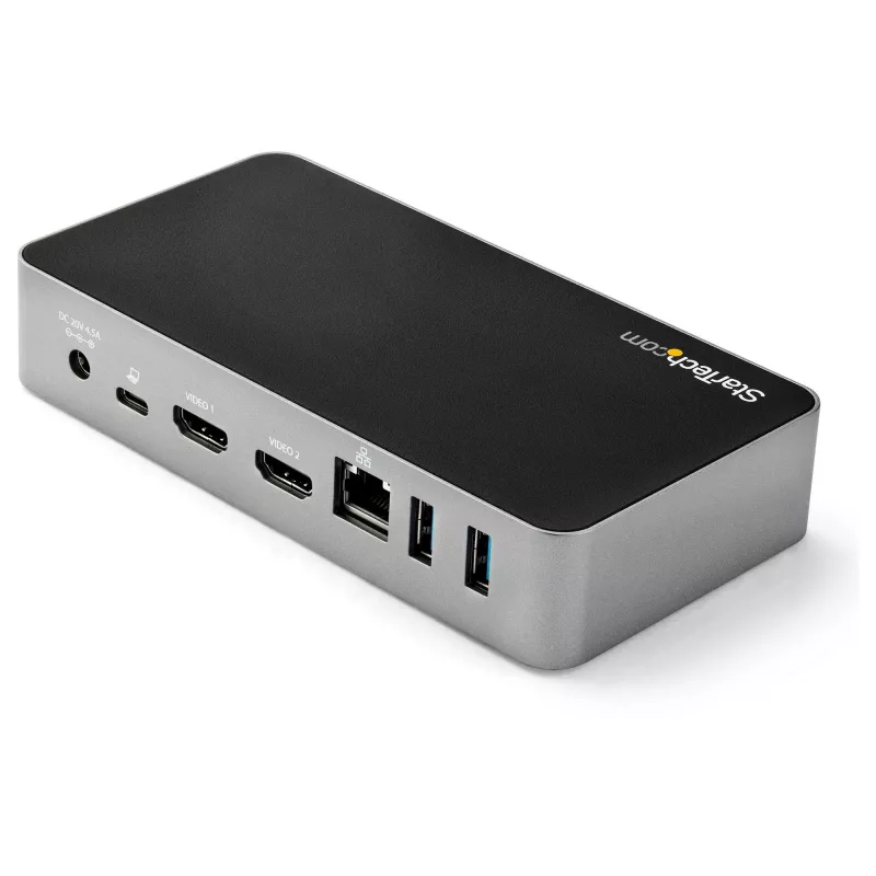 StarTech.com Dock USB-C - Docking station per laptop doppio monitor 1080p HDMI - 65W Power Delivery - 1x USB-C, 3x USB-A, Ethernet - Doppio display video USB 3.1 Gen 1 Type-C Dock - Mac e Windows
