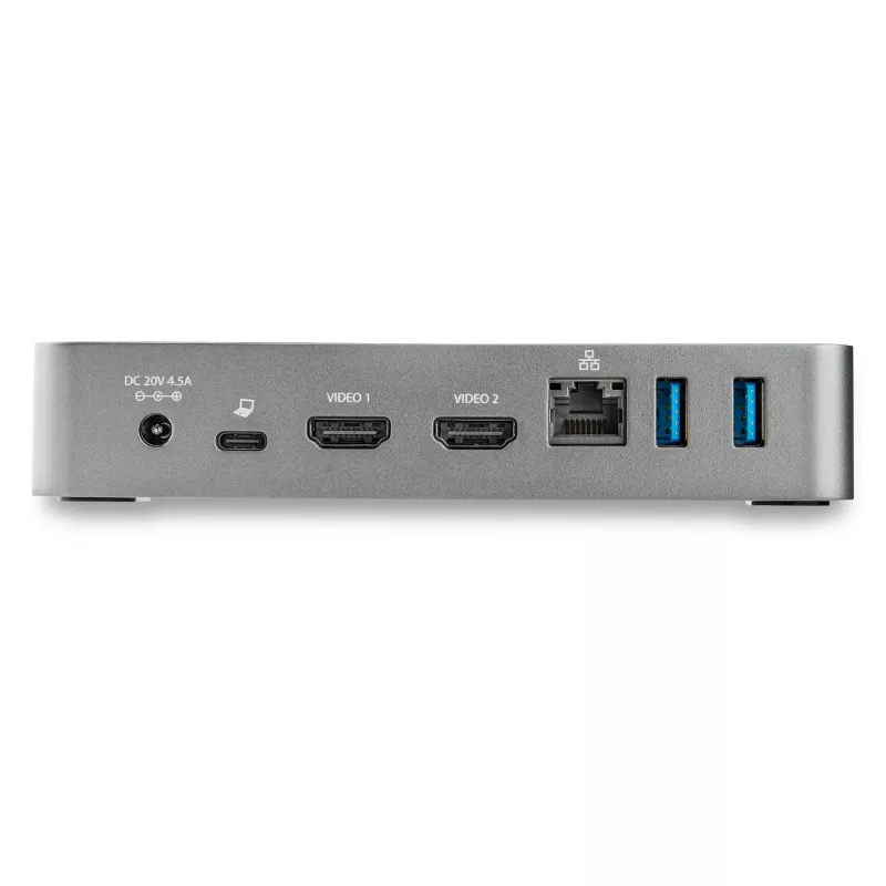 StarTech.com Dock USB-C - Docking station per laptop doppio monitor 1080p HDMI - 65W Power Delivery - 1x USB-C, 3x USB-A, Ethernet - Doppio display video USB 3.1 Gen 1 Type-C Dock - Mac e Windows