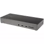 StarTech.com Dock USB C - Docking station USB Type-C per monitor triplo 4K - 100W Power Delivery - DP 1.4 Alt Mode e DSC, 2x DisplayPort 1.4/HDMI 2.0 - 6xUSB (2x 10Gbps) - Windows/Chrome