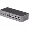 StarTech.com Dock USB-C – DisplayPort e HDMI quad-monitor 4K 60Hz – Docking station USB-C universale con 100W Power Delivery – Hub USB con 1x USB Type-C e 3x USB-A, Ethernet, audio