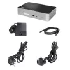 StarTech.com Dock USB-C – DisplayPort e HDMI quad-monitor 4K 60Hz – Docking station USB-C universale con 100W Power Delivery – Hub USB con 1x USB Type-C e 3x USB-A, Ethernet, audio