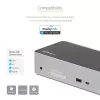 StarTech.com Dock USB-C – DisplayPort e HDMI quad-monitor 4K 60Hz – Docking station USB-C universale con 100W Power Delivery – Hub USB con 1x USB Type-C e 3x USB-A, Ethernet, audio