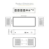StarTech.com Dock USB-C – DisplayPort e HDMI quad-monitor 4K 60Hz – Docking station USB-C universale con 100W Power Delivery – Hub USB con 1x USB Type-C e 3x USB-A, Ethernet, audio