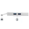 StarTech.com Adattatore multiporta USB-C – Docking station da viaggio USB-C con HDMI 4K – 60 W Power Delivery Pass-Through, GbE, hub USB-A 3.0 a 2 porte – Mini dock USB Type-C portatile per laptop – bianco