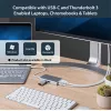StarTech.com Adattatore multiporta USB-C – Docking station da viaggio USB-C con HDMI 4K – 60 W Power Delivery Pass-Through, GbE, hub USB-A 3.0 a 2 porte – Mini dock USB Type-C portatile per laptop – bianco