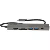 StarTech.com Hub adattatore multiporta USB-C, USB-C a HDMI 4K 60Hz, Gigabit Ethernet e ricarica laptop 100W per Macbook Pro / Air e Windows