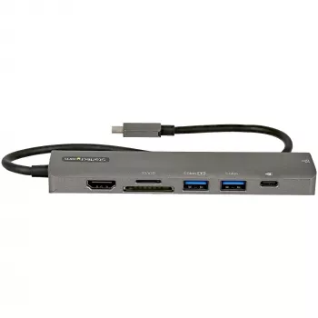 StarTech.com Hub adattatore multiporta USB-C, USB-C a HDMI 4K 60Hz, Gigabit Ethernet e ricarica laptop 100W per Macbook Pro / Air e Windows