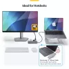 StarTech.com Hub adattatore multiporta USB-C, USB-C a HDMI 4K 60Hz, Gigabit Ethernet e ricarica laptop 100W per Macbook Pro / Air e Windows