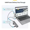 StarTech.com Hub adattatore multiporta USB-C, USB-C a HDMI 4K 60Hz, Gigabit Ethernet e ricarica laptop 100W per Macbook Pro / Air e Windows