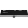 StarTech.com Adattatore multiporta USB C – USB-C a HDMI 4K 60Hz 2.0, ricarica pass-through 100W Power Delivery, hub USB 3.0 a 3 porte, audio – Mini dock USB-C – Dock da viaggio USB Type-C portatile