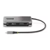 StarTech.com Adattatore multiporta USB-C – HDMI/DP 4K 60Hz – Hub USB a 3 porte – 100W Power Delivery Pass-Through – GbE – Mini docking station da viaggio con ricarica – cavo avvolgibile da 30 cm