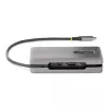 StarTech.com Adattatore multiporta USB-C – HDMI/DP 4K 60Hz – Hub USB a 3 porte – 100W Power Delivery Pass-Through – GbE – Mini docking station da viaggio con ricarica – cavo avvolgibile da 30 cm