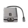 StarTech.com Adattatore multiporta USB-C – HDMI/DP 4K 60Hz – Hub USB a 3 porte – 100W Power Delivery Pass-Through – GbE – Mini docking station da viaggio con ricarica – cavo avvolgibile da 30 cm