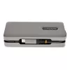 StarTech.com Adattatore multiporta USB-C – HDMI/DP 4K 60Hz – Hub USB a 3 porte – 100W Power Delivery Pass-Through – GbE – Mini docking station da viaggio con ricarica – cavo avvolgibile da 30 cm