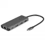 StarTech.com Adattatore multiporta USB-C - Mini dock USB Type-C 10 Gbit/s con HDMI 4K 30 Hz - 100 W Power Delivery pass-through - Hub USB a 3 porte, GbE - Dock per laptop USB 3.1/3.2 Gen 2 - cavo da 25,4 cm