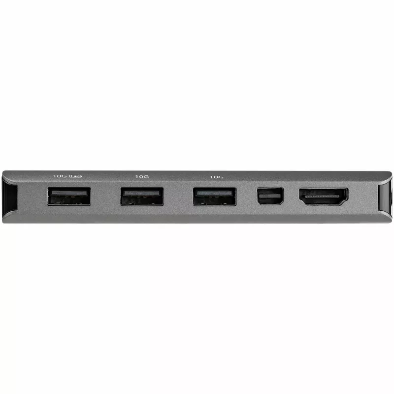 StarTech.com Adattatore multiporta USB-C – USB-C a HDMI o Mini DisplayPort 4K 60Hz, 100W Power Delivery Pass-Through, hub USB 10Gbps a 4 porte – Mini dock USB Type-C – con cavo fisso da 12 pollici (30 cm)