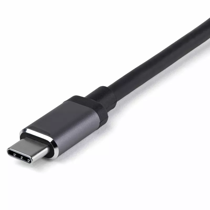 StarTech.com Adattatore multiporta USB-C – USB-C a HDMI o Mini DisplayPort 4K 60Hz, 100W Power Delivery Pass-Through, hub USB 10Gbps a 4 porte – Mini dock USB Type-C – con cavo fisso da 12 pollici (30 cm)