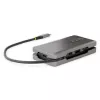 StarTech.com Adattatore multiporta USB-C – HDMI/VGA – 4K 60 Hz – Hub USB a 3 porte – 100 W Power Delivery pass-through – GbE – Mini docking station da viaggio con ricarica – cavo avvolgibile, 30 cm