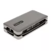 StarTech.com Adattatore multiporta USB-C – HDMI/VGA – 4K 60 Hz – Hub USB a 3 porte – 100 W Power Delivery pass-through – GbE – Mini docking station da viaggio con ricarica – cavo avvolgibile, 30 cm