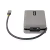 StarTech.com Adattatore multiporta USB-C – HDMI/VGA – 4K 60 Hz – Hub USB a 3 porte – 100 W Power Delivery pass-through – GbE – Mini docking station da viaggio con ricarica – cavo avvolgibile, 30 cm
