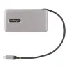 StarTech.com Adattatore multiporta USB-C – HDMI/VGA – 4K 60 Hz – Hub USB a 3 porte – 100 W Power Delivery pass-through – GbE – Mini docking station da viaggio con ricarica – cavo avvolgibile, 30 cm