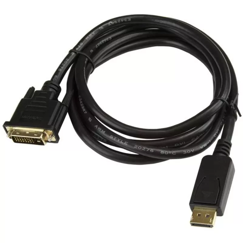 StarTech.com Cavo DisplayPort a DVI 1,8 m, cavo adattatore DisplayPort a DVI, convertitore video passivo DP a DVI-D, 1080p – Sostituisce DP2DVIMM6