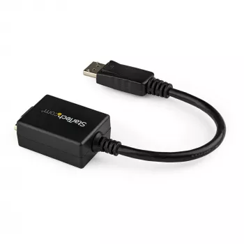 StarTech.com Adattatore DisplayPort a VGA - Convertitore attivo DP a VGA - Video 1080p - Certificato DisplayPort - Adattatore dongle cavo sorgente DP/DP++ a monitor VGA - Connettore DP con blocco