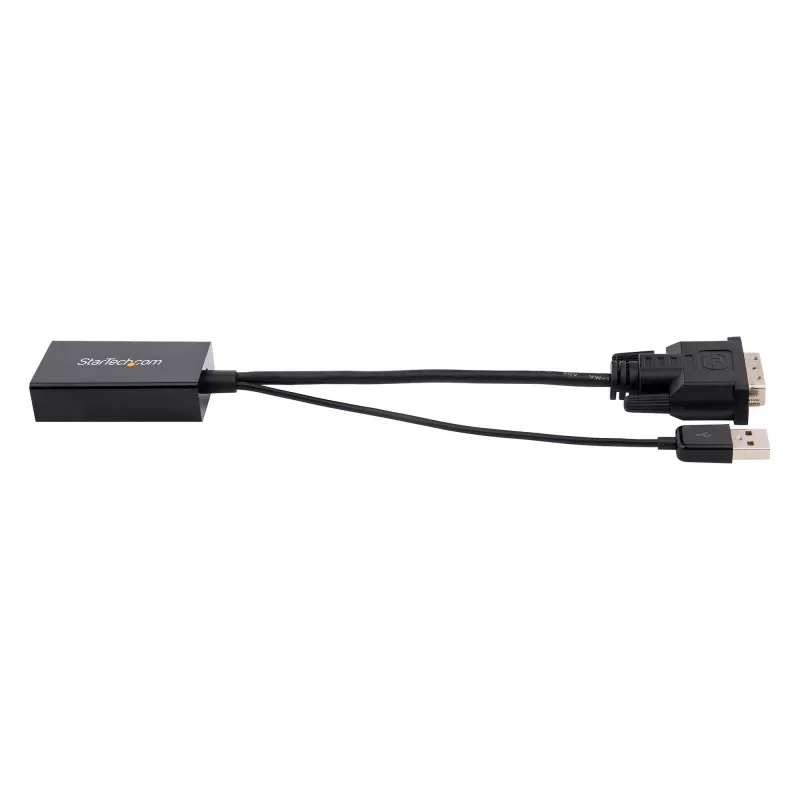 StarTech.com Adattatore DVI a DisplayPort – Alimentazione USB – 1920 x 1200 – Convertitore DVI a DisplayPort – Adattatore video – DVI-D a DP