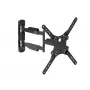 StarTech.com FPWARTB1M supporto TV da parete completamente articolato, braccio snodabile, per display VESA da 32-55 pollici, fino a 35 kg (77 lb), rotazione +90/-90, acciaio, nero