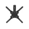 StarTech.com FPWARTB1M supporto TV da parete completamente articolato, braccio snodabile, per display VESA da 32-55 pollici, fino a 35 kg (77 lb), rotazione +90/-90, acciaio, nero