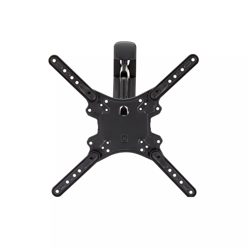 StarTech.com FPWARTB1M supporto TV da parete completamente articolato, braccio snodabile, per display VESA da 32-55 pollici, fino a 35 kg (77 lb), rotazione +90/-90, acciaio, nero