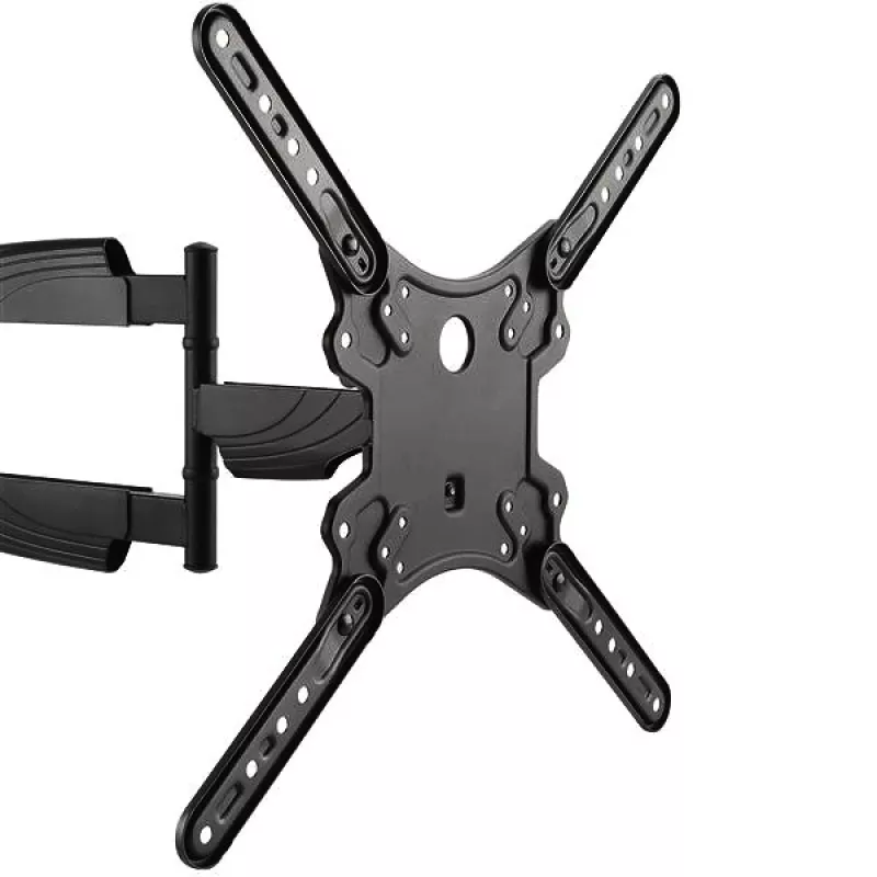 StarTech.com FPWARTB1M supporto TV da parete completamente articolato, braccio snodabile, per display VESA da 32-55 pollici, fino a 35 kg (77 lb), rotazione +90/-90, acciaio, nero
