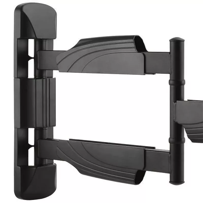 StarTech.com FPWARTB1M supporto TV da parete completamente articolato, braccio snodabile, per display VESA da 32-55 pollici, fino a 35 kg (77 lb), rotazione +90/-90, acciaio, nero