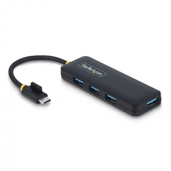 Hub USB-C a 4 porte StarTech.com, 5 Gbit/s, da USB-C a 4x USB-A, bus-powered, mini hub da viaggio compatto, splitter USB 3.0 multi-porta, hub portatile, protezione da sovracorrente