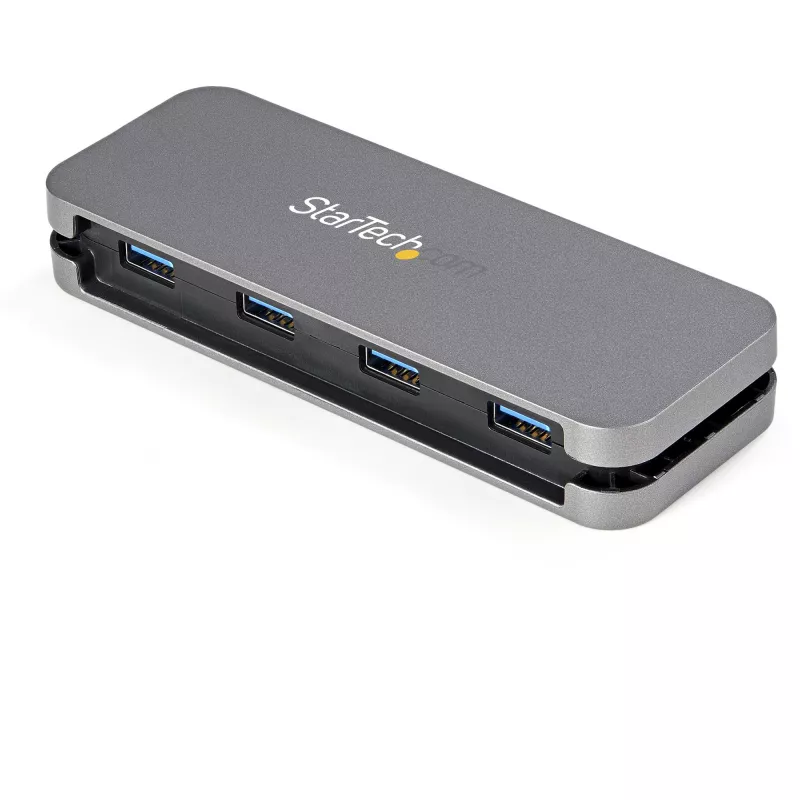 Hub USB 3.0 a 4 porte StarTech.com - Da USB-A a 4x USB-A - SuperSpeed 5 Gbit/s hub USB 3.1 Gen 1 Type-A portatile - USB bus-powered - Hub USB per laptop/desktop con cavo lungo 28 cm e gestione dei cavi~Hub USB 3.0 a 4 porte - Da USB-A a 4x USB-A - SuperSpeed 5 Gbit/s hub USB 3.2 Gen 1 Type-A portatile - USB bus-powered - Hub USB per laptop/desktop con cavo lungo 28 cm e gestione dei cavi