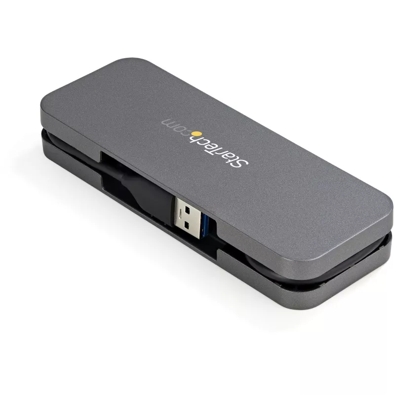 Hub USB 3.0 a 4 porte StarTech.com - Da USB-A a 4x USB-A - SuperSpeed 5 Gbit/s hub USB 3.1 Gen 1 Type-A portatile - USB bus-powered - Hub USB per laptop/desktop con cavo lungo 28 cm e gestione dei cavi~Hub USB 3.0 a 4 porte - Da USB-A a 4x USB-A - SuperSpeed 5 Gbit/s hub USB 3.2 Gen 1 Type-A portatile - USB bus-powered - Hub USB per laptop/desktop con cavo lungo 28 cm e gestione dei cavi