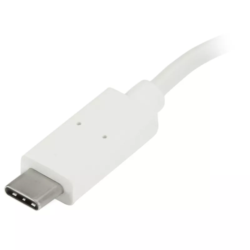 StarTech.com HB30C3A1CFBW hub USB-C a 4 porte, 1x USB-C + 3x USB-A, USB 3.0 SuperSpeed 5Gbps, portatile, bianco