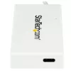 StarTech.com HB30C3A1CFBW hub USB-C a 4 porte, 1x USB-C + 3x USB-A, USB 3.0 SuperSpeed 5Gbps, portatile, bianco