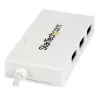 StarTech.com HB30C3A1CFBW hub USB-C a 4 porte, 1x USB-C + 3x USB-A, USB 3.0 SuperSpeed 5Gbps, portatile, bianco